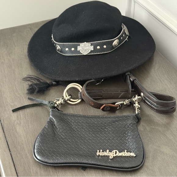 Vintage Harley-Davidson Hat & Crossbody Handbag main image 16